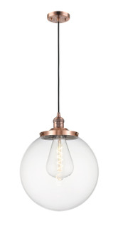 Franklin Restoration One Light Mini Pendant in Antique Copper (405|201C-AC-G202-14)