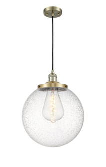 Franklin Restoration One Light Mini Pendant in Antique Brass (405|201C-AB-G204-14)