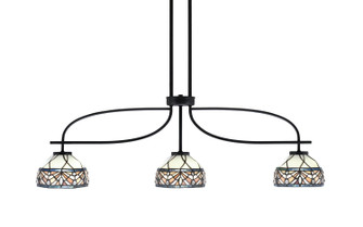 Cavella Three Light Island Pendant in Matte Black (200|3936-MB-9485)