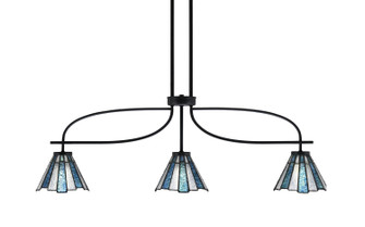 Cavella Three Light Island Pendant in Matte Black (200|3936-MB-9325)