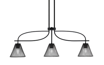 Cavella Three Light Island Pendant in Matte Black (200|3936-MB-805)