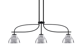 Cavella Three Light Island Pendant in Matte Black (200|3936-MB-427-CH)