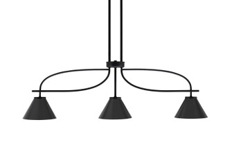 Cavella Three Light Island Pendant in Matte Black (200|3936-MB-421-MB)