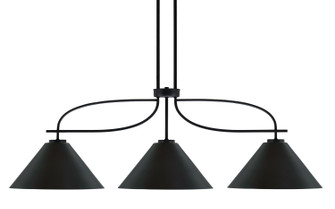 Cavella Three Light Island Pendant in Matte Black (200|3936-MB-420-MB)
