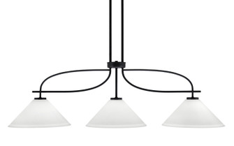 Cavella Three Light Island Pendant in Matte Black (200|3936-MB-316)