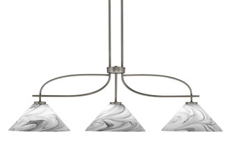 Cavella Three Light Island Pendant in Graphite (200|3936-GP-2129)