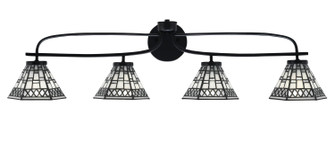 Cavella Four Light Bath Bar in Matte Black (200|3914-MB-9105)