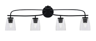 Cavella Four Light Bath Bar in Matte Black (200|3914-MB-461)