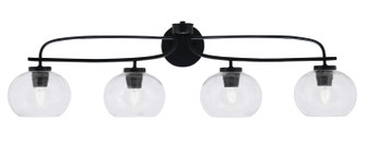 Cavella Four Light Bath Bar in Matte Black (200|3914-MB-202)