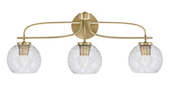 Cavella Three Light Bath Bar in New Age Brass (200|3913-NAB-4102)