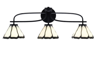 Cavella Three Light Bath Bar in Matte Black (200|3913-MB-9125)