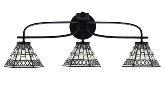 Cavella Three Light Bath Bar in Matte Black (200|3913-MB-9105)