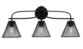 Cavella Three Light Bath Bar in Matte Black (200|3913-MB-805)