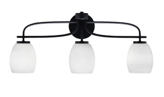 Cavella Three Light Bath Bar in Matte Black (200|3913-MB-615)