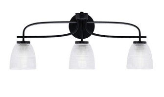 Cavella Three Light Bath Bar in Matte Black (200|3913-MB-500)