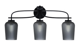 Cavella Three Light Bath Bar in Matte Black (200|3913-MB-4252)