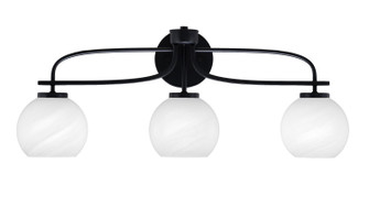 Cavella Three Light Bath Bar in Matte Black (200|3913-MB-4101)