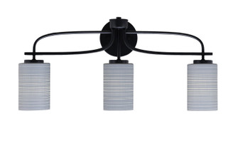 Cavella Three Light Bath Bar in Matte Black (200|3913-MB-4062)