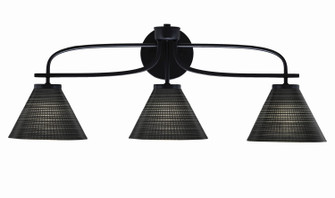 Cavella Three Light Bath Bar in Matte Black (200|3913-MB-4059)