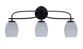 Cavella Three Light Bath Bar in Matte Black (200|3913-MB-4022)