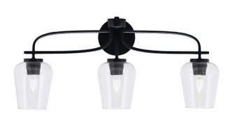 Cavella Three Light Bath Bar in Matte Black (200|3913-MB-210)