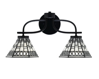 Cavella Two Light Bath Bar in Matte Black (200|3912-MB-9105)