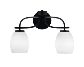 Cavella Two Light Bath Bar in Matte Black (200|3912-MB-615)