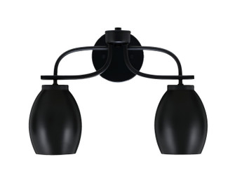 Cavella Two Light Bath Bar in Matte Black (200|3912-MB-426-MB)