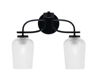 Cavella Two Light Bath Bar in Matte Black (200|3912-MB-4250)