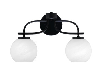 Cavella Two Light Bath Bar in Matte Black (200|3912-MB-4101)