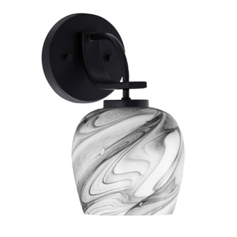 Cavella One Light Wall Sconce in Matte Black (200|3911-MB-4819)