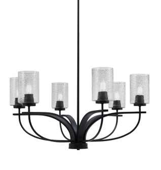 Cavella Six Light Chandelier in Matte Black (200|3906-MB-3002)