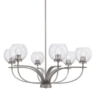 Cavella Six Light Chandelier in Graphite (200|3906-GP-4102)