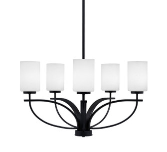 Cavella Five Light Chandelier in Matte Black (200|3905-MB-310)