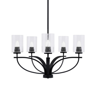 Cavella Five Light Chandelier in Matte Black (200|3905-MB-300)