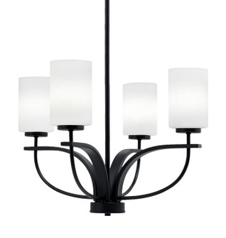 Cavella Four Light Chandelier in Matte Black (200|3904-MB-310)