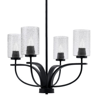 Cavella Four Light Chandelier in Matte Black (200|3904-MB-3002)