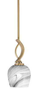 Cavella One Light Mini Pendant in New Age Brass (200|3901-NAB-4819)