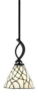 Cavella One Light Mini Pendant in Matte Black (200|3901-MB-9115)