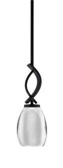 Cavella One Light Mini Pendant in Matte Black (200|3901-MB-426-CH)