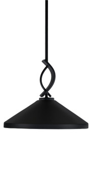 Cavella One Light Mini Pendant in Matte Black (200|3901-MB-424)