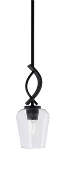 Cavella One Light Mini Pendant in Matte Black (200|3901-MB-210)