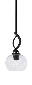 Cavella One Light Mini Pendant in Matte Black (200|3901-MB-202)