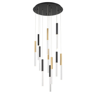 Benicio LED Chandelier in Gold-Black Mix (40|46477-033)