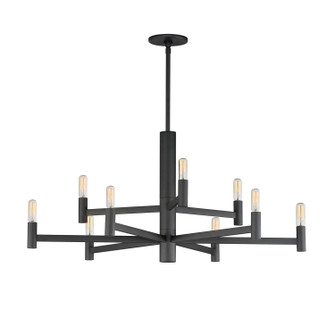 Emana Nine Light Chandelier in Black (16|21369BK)