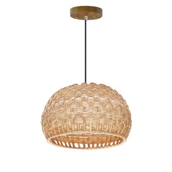 Tahiti One Light Pendant in Black (16|14411NABK)