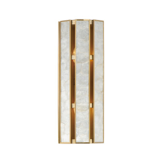 Miramar Two Light Wall Sconce in Capiz / Natural Aged Brass (16|12801CZNAB)