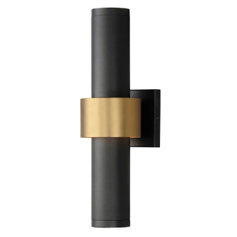 Reveal Outdoor LED Outdoor Wall Sconce in Black / Gold (86|E34756-BKGLD)