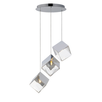 Ice Cube LED Pendant in Polished Chrome (86|E24683-28PC)