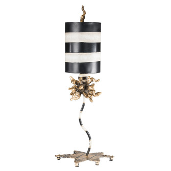 Dominique One Light Table Lamp in Black And Cream Striped (175|TA1074)